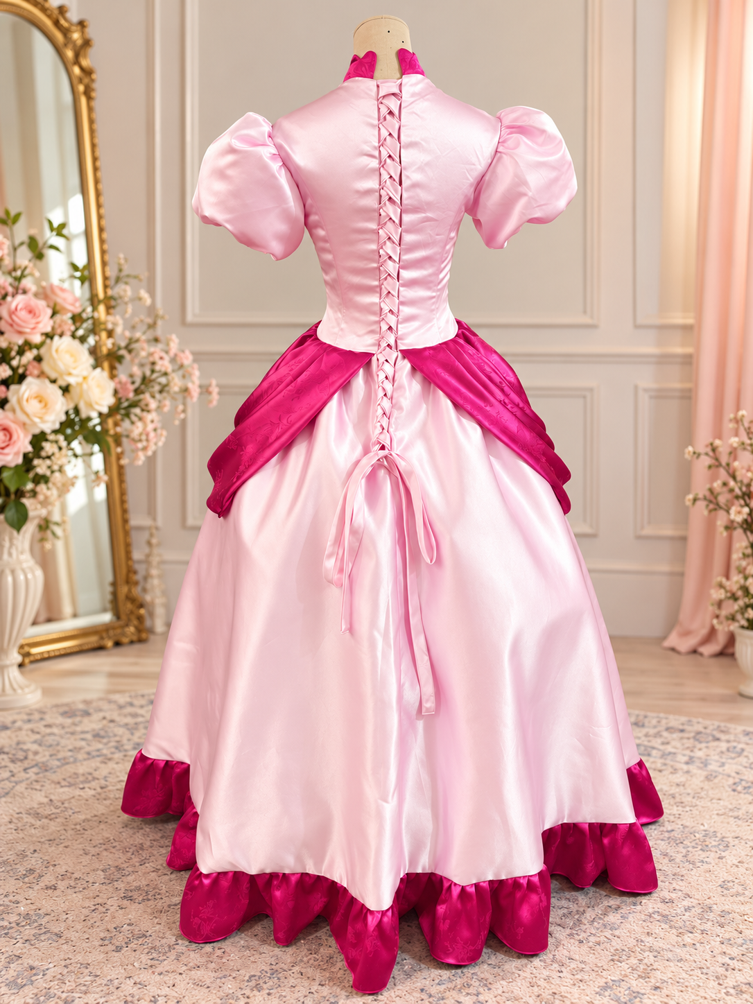 Princess Peach Inspired Pink Princess Dress