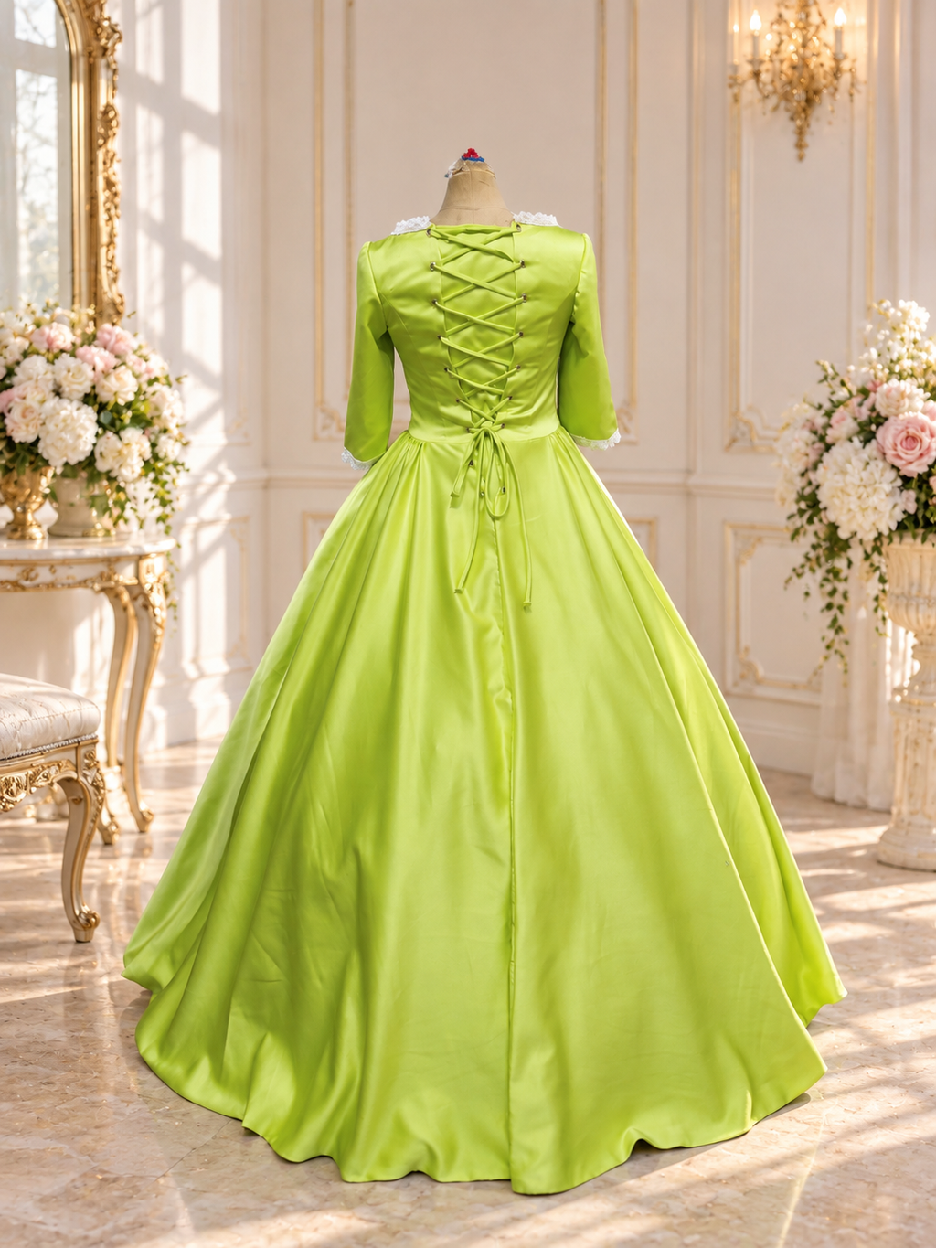 Lime Green Fairytale Princess Gown Movie Inspired Sofia the First Princess Amber costume