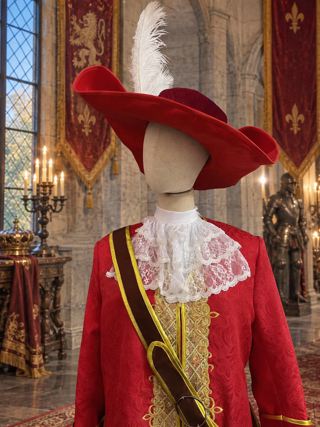 Storybook Pirate Captain Costume – Red & Gold