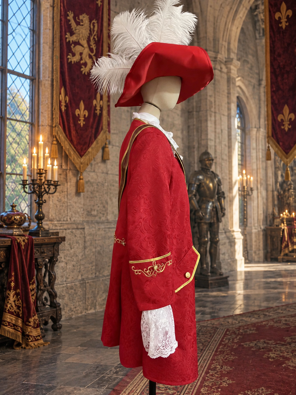 Storybook Pirate Captain Costume – Red & Gold