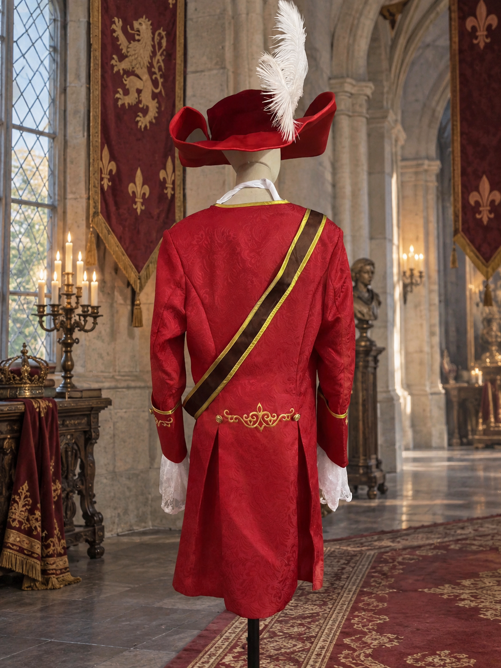 Storybook Pirate Captain Costume – Red & Gold
