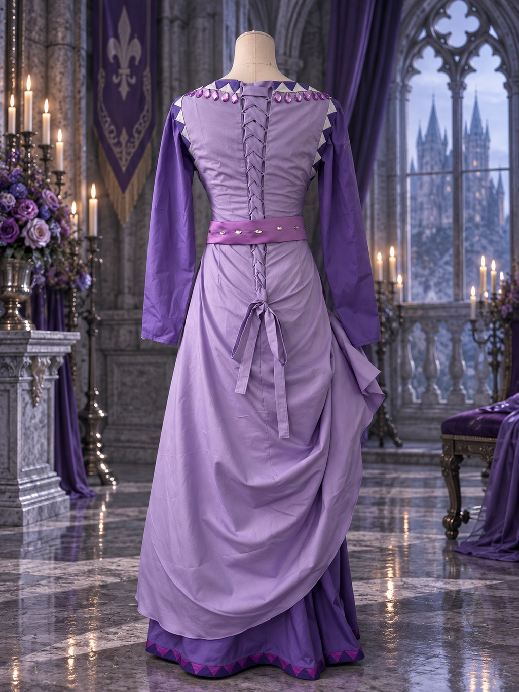 Asha Inspired Lavender Fantasy Gown