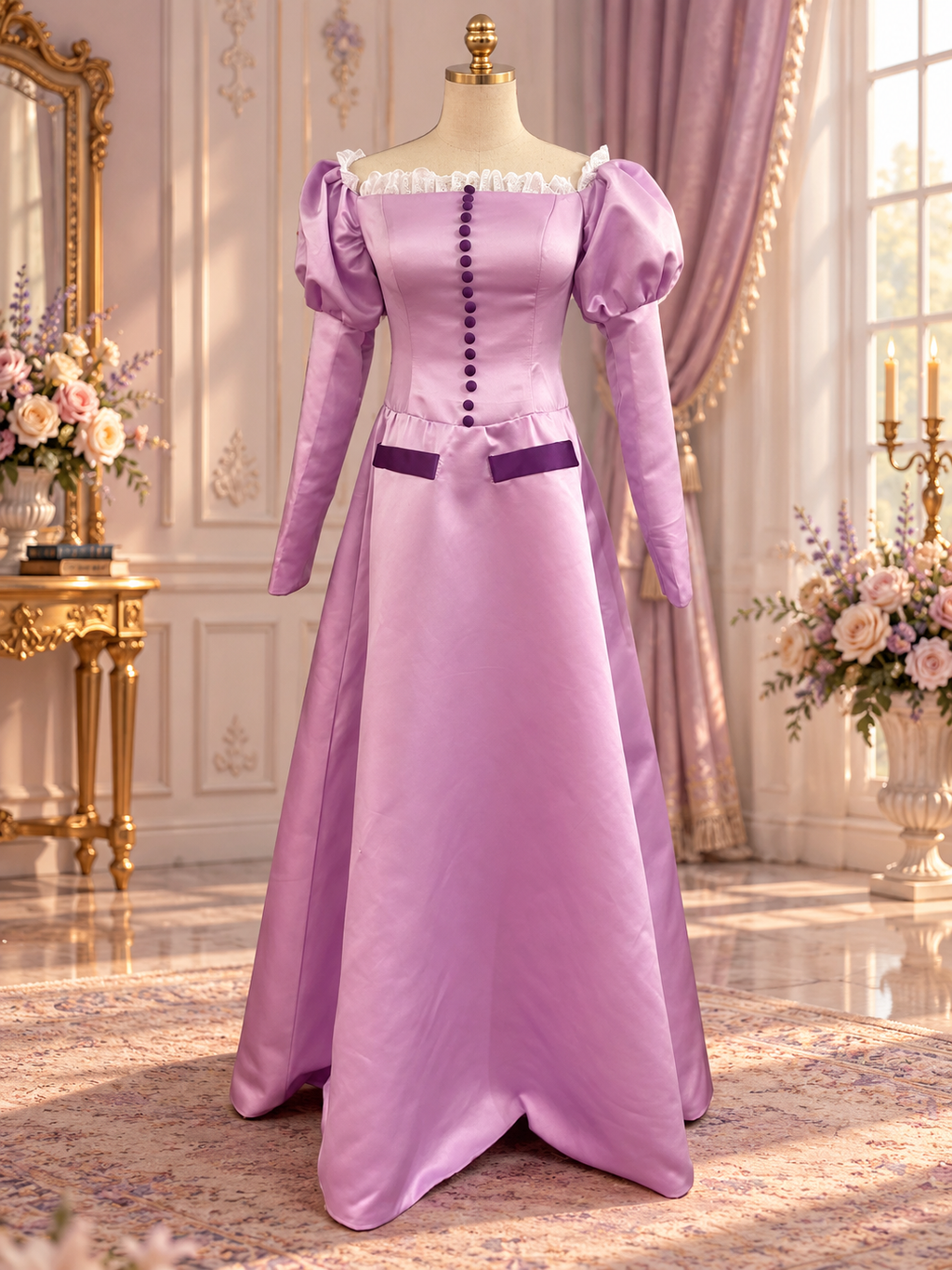 Lilac Storybook Princess Gown – Fairytale Fantasy Costume Dress