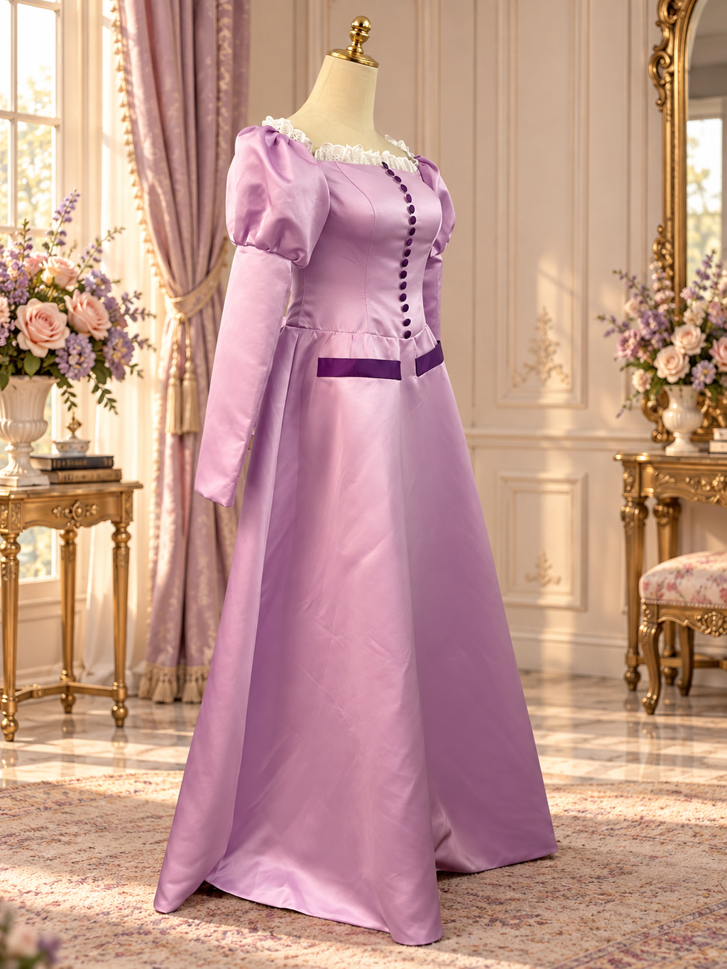 Lilac Storybook Princess Gown – Fairytale Fantasy Costume Dress