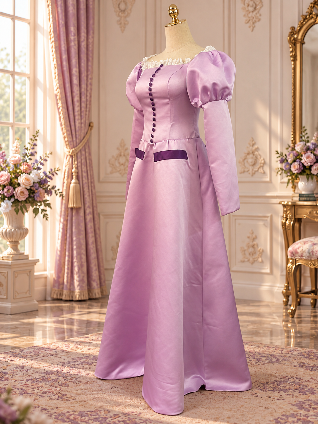 Lilac Storybook Princess Gown – Fairytale Fantasy Costume Dress