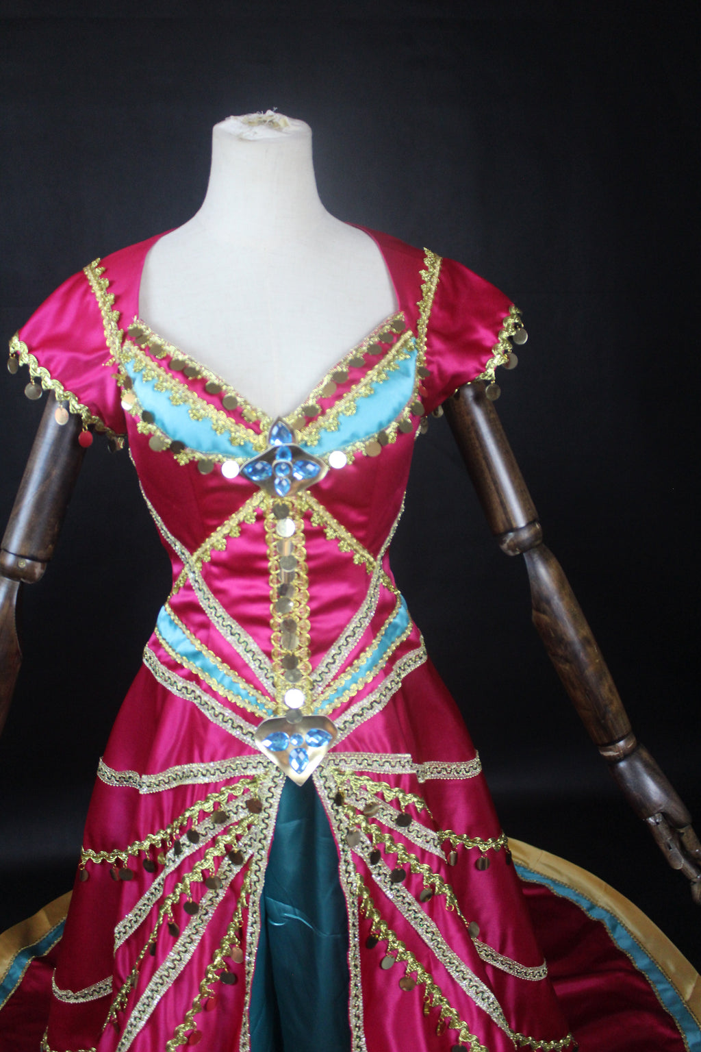 Arabian Nights Princess Costume – Fuchsia & Turquoise Gown