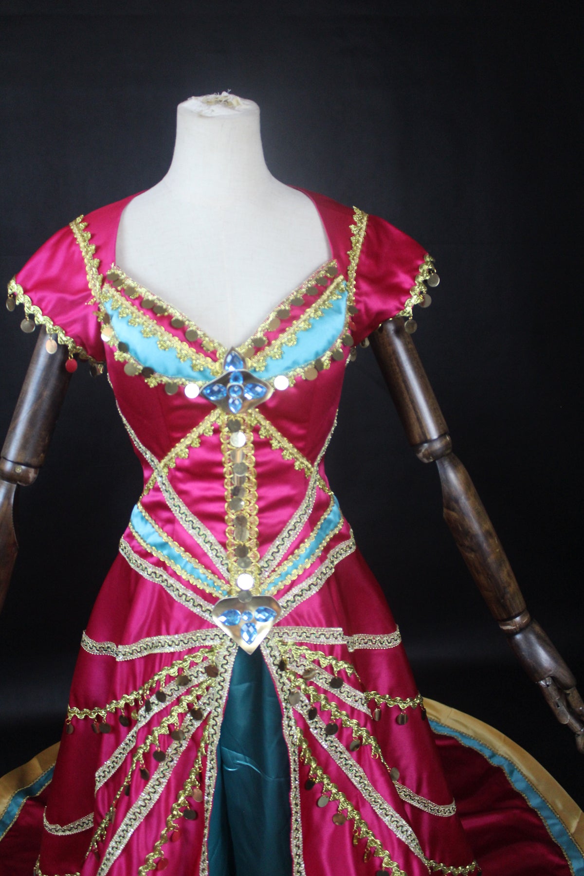 Arabian Nights Princess Costume – Fuchsia & Turquoise Gown