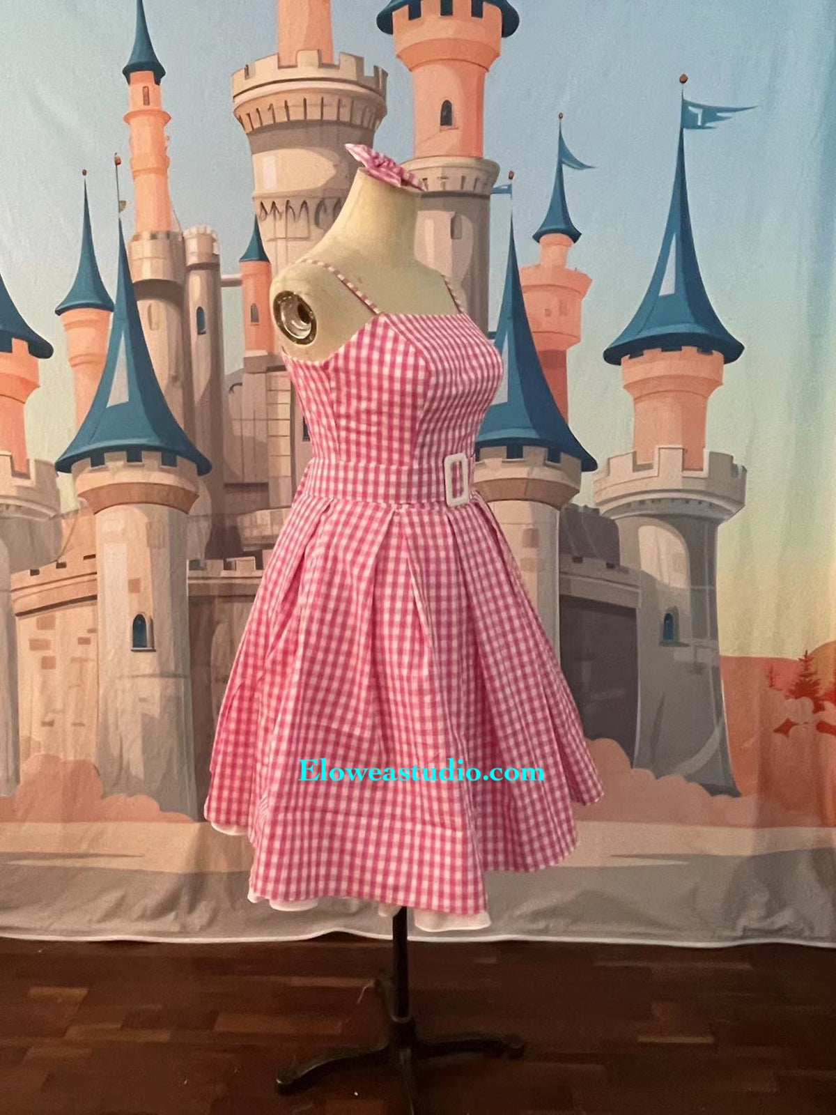 Barbie Inspired Pink Gingham Dress – Vintage Style Pink Check Dress