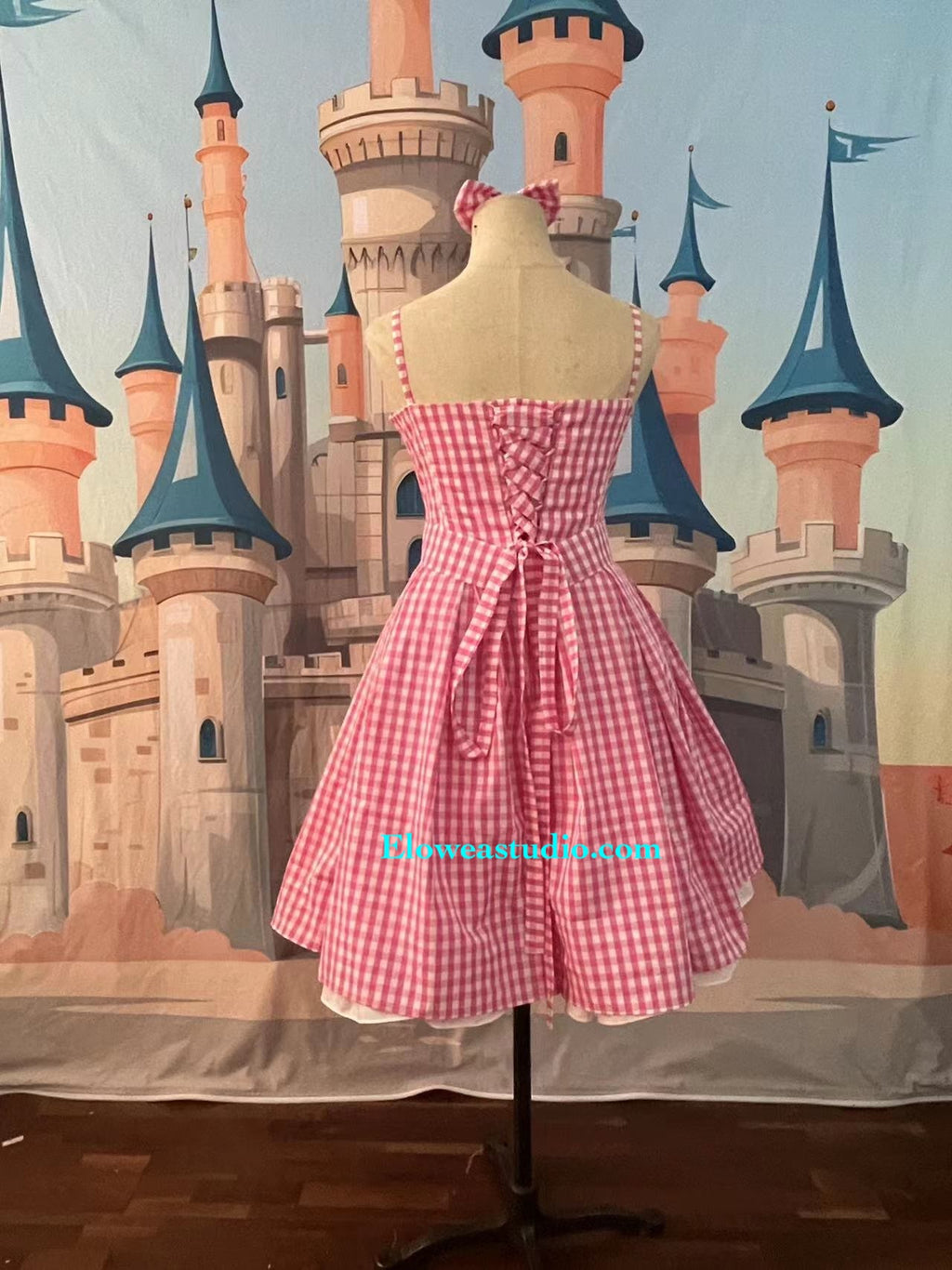 Barbie Inspired Pink Gingham Dress – Vintage Style Pink Check Dress
