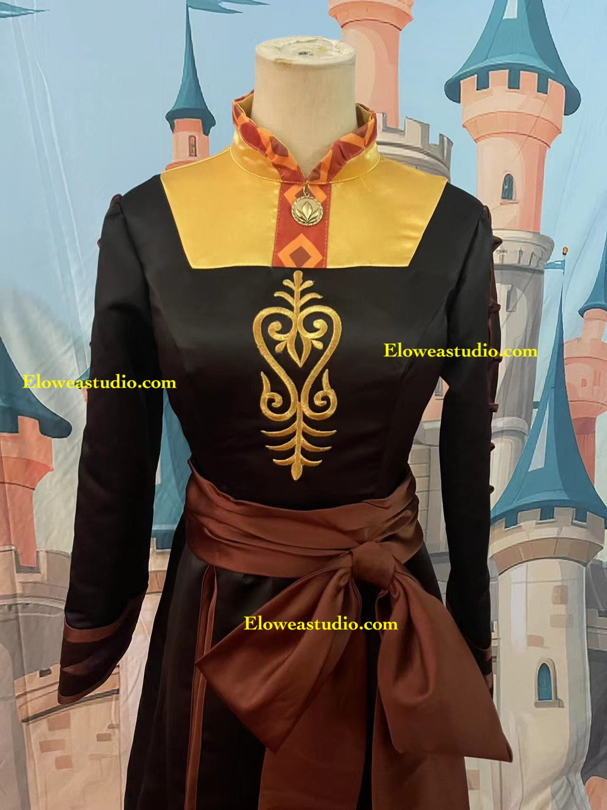 Anna Inspired Adventure Dress with Purple Velvet Cape