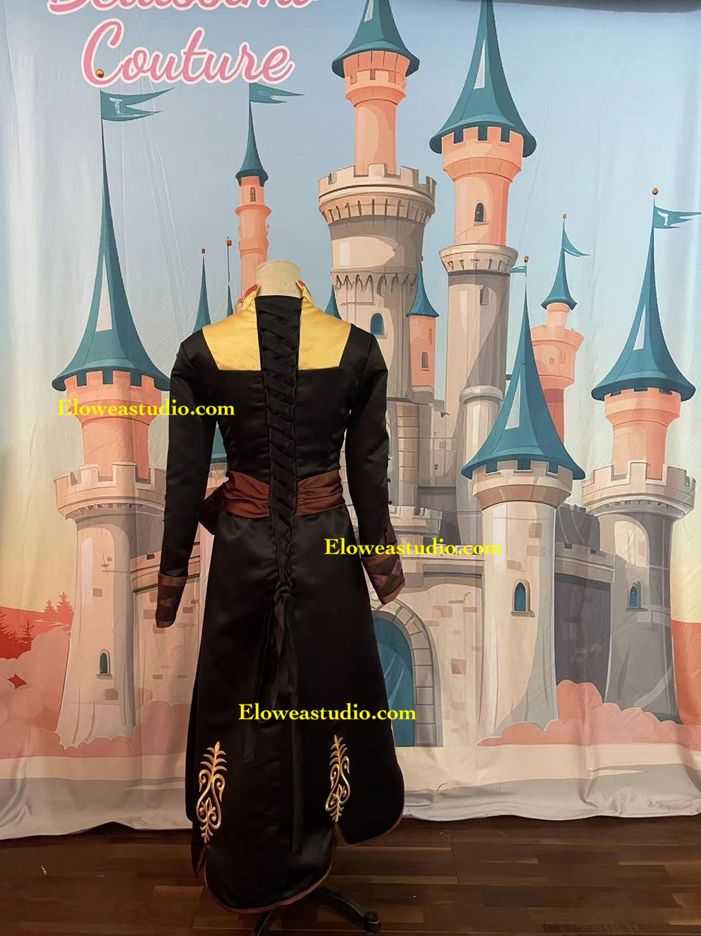 Anna Inspired Adventure Dress with Purple Velvet Cape