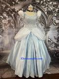 Glass Slipper Princess Gown – Cinderella-Inspired Blue Ball Dress