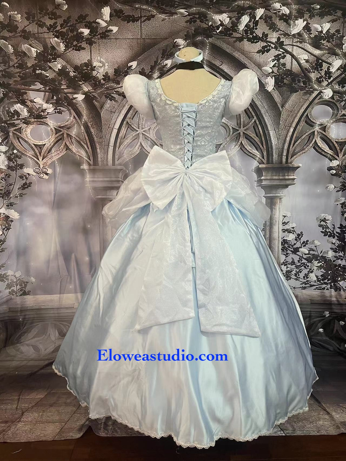 Glass Slipper Princess Gown – Cinderella-Inspired Blue Ball Dress