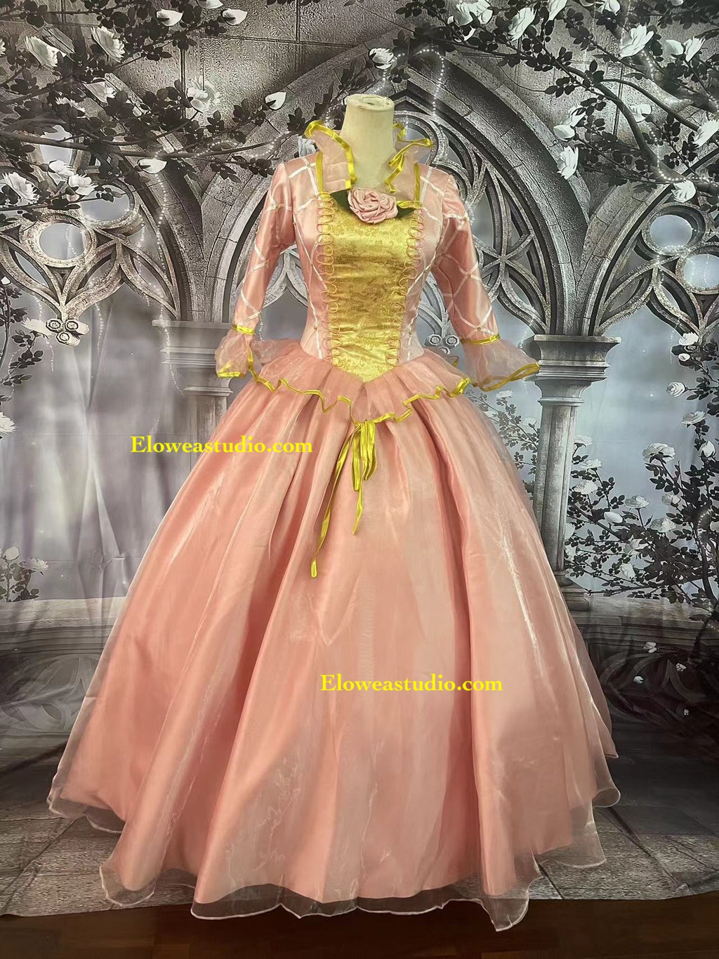 Princess Anneliese Inspired Pink Ball Gown – Fairytale Princess Cosplay Dress