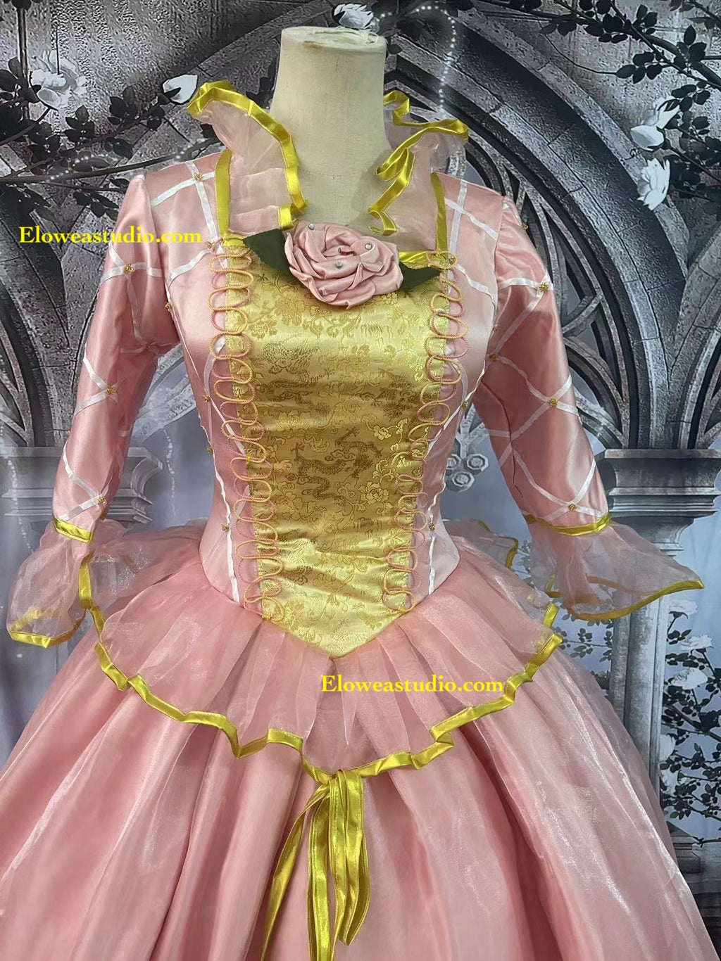 Princess Anneliese Inspired Pink Ball Gown – Fairytale Princess Cosplay Dress