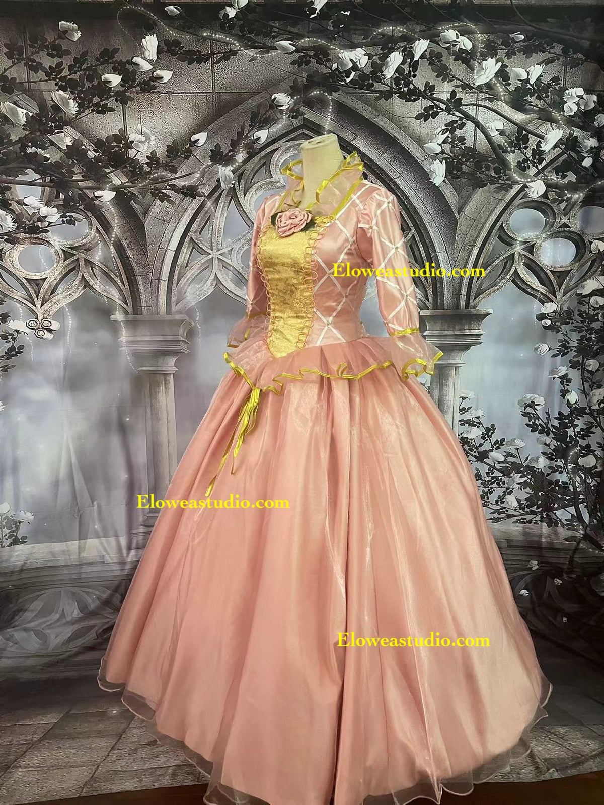 Princess Anneliese Inspired Pink Ball Gown – Fairytale Princess Cosplay Dress