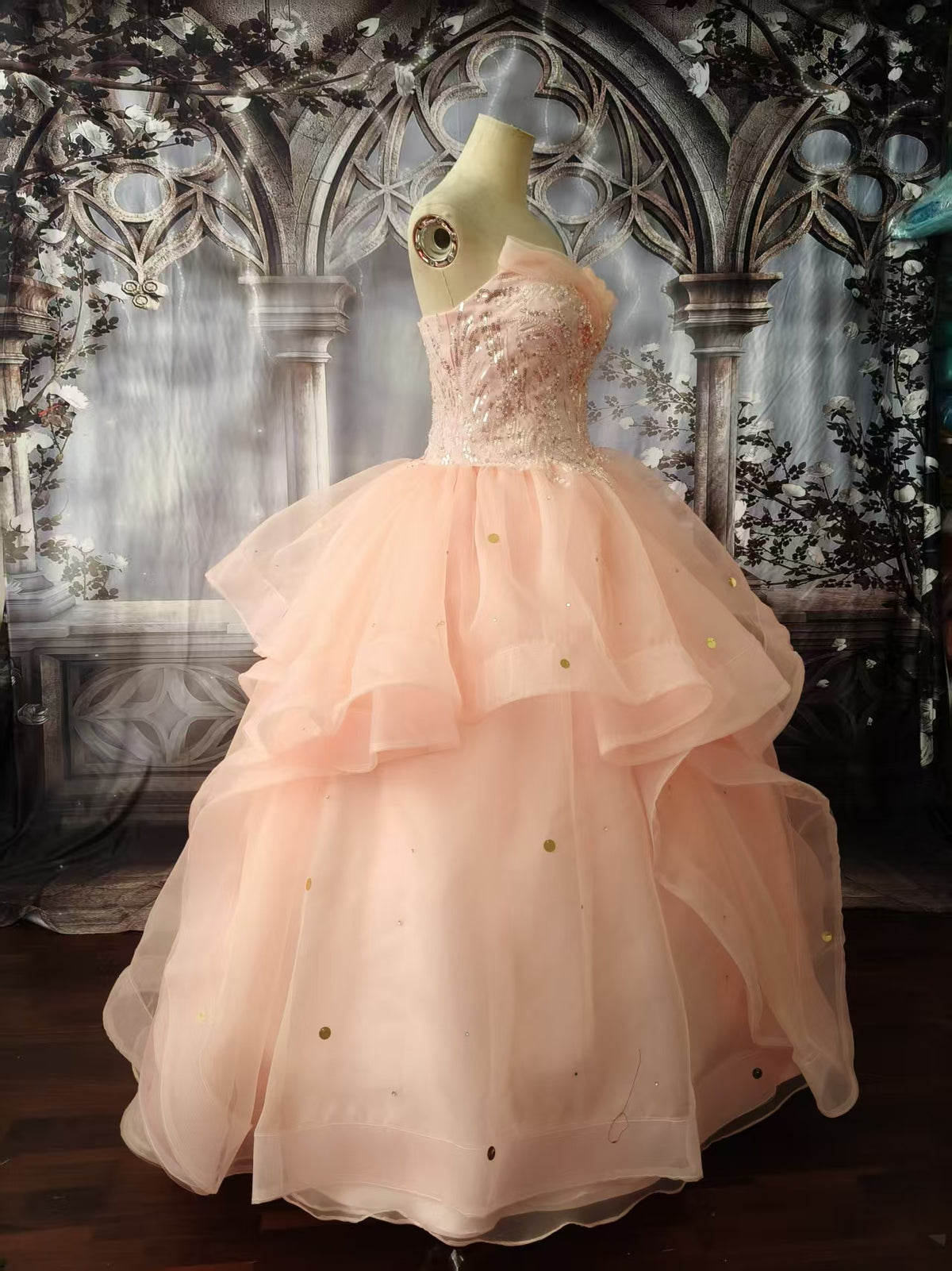 Glinda-Inspired Pink Sparkle Ball Gown | Wicked-Inspired Costume | Made to Order