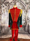 Nutcracker Prince Costume – Red & Green Velvet Military Uniform