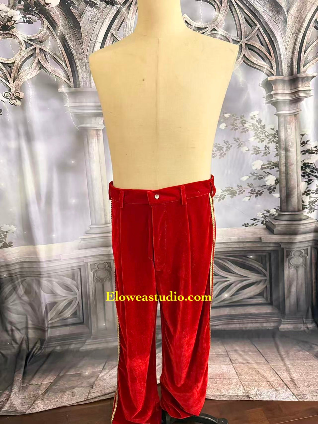 Nutcracker Prince Costume – Red & Green Velvet Military Uniform