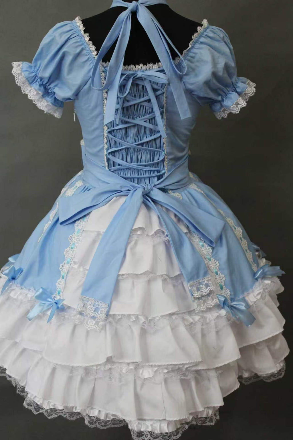 Sky Blue Classic Lolita Lace Dress